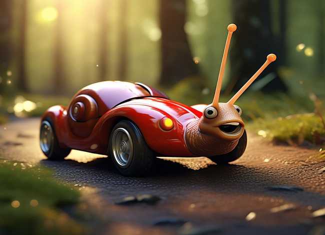 儿童故事蜗牛的跑车；蜗牛跑步的故事