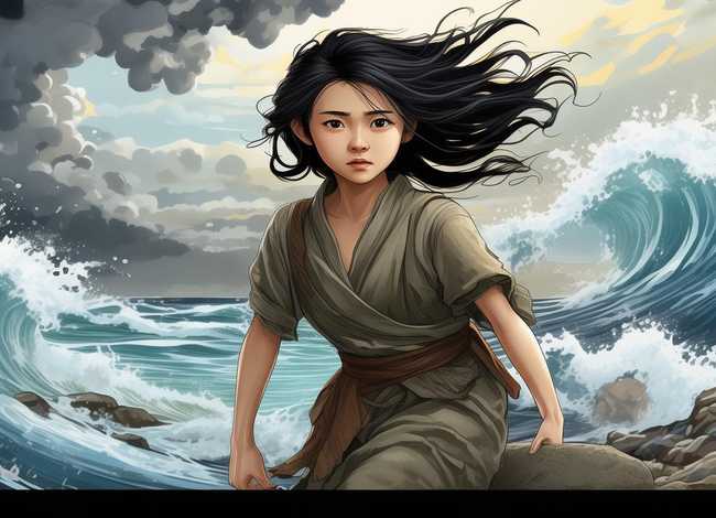 精卫填海故事儿童连环画（成语故事精卫填海连环画）