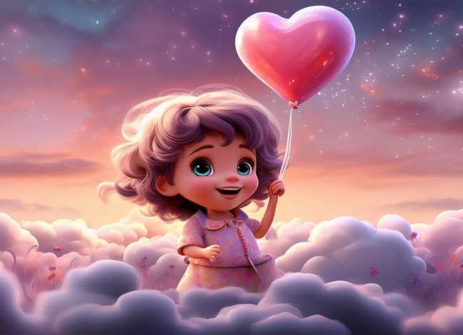 小孩浪漫图片、小孩浪漫图片卡通