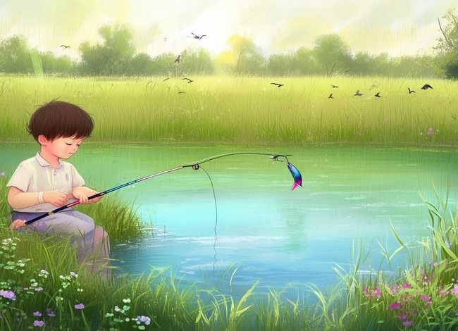 儿童钓鱼的古诗 小孩儿钓鱼的古诗
