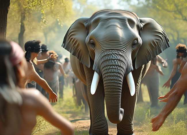 盲人摸象故事介绍、盲人摸象故事介绍50字