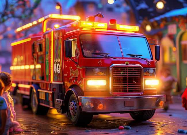 儿童睡前消防小故事文字 - 睡前故事幼儿故事大全消防车