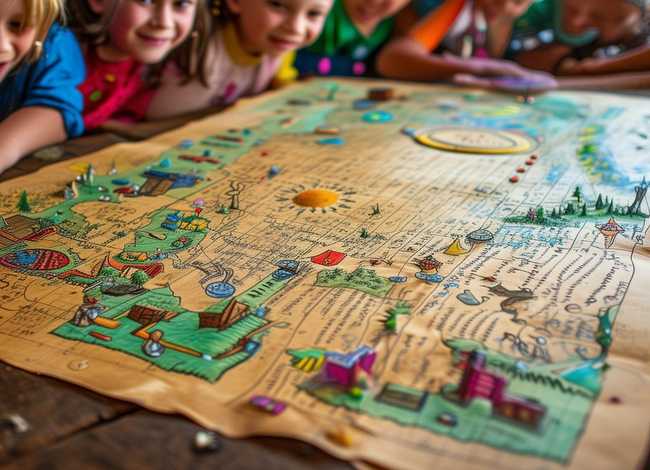 儿童宝藏寻宝故事经典播讲 儿童寻宝游戏藏宝图