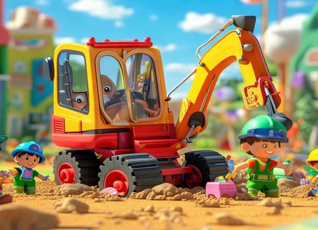 挖掘机儿童动画片 - 儿童动画片大全3-6岁挖掘机