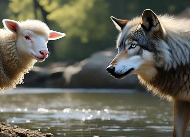 狼和小羊儿童故事100字左右（狼和小羊的故事100字左右）