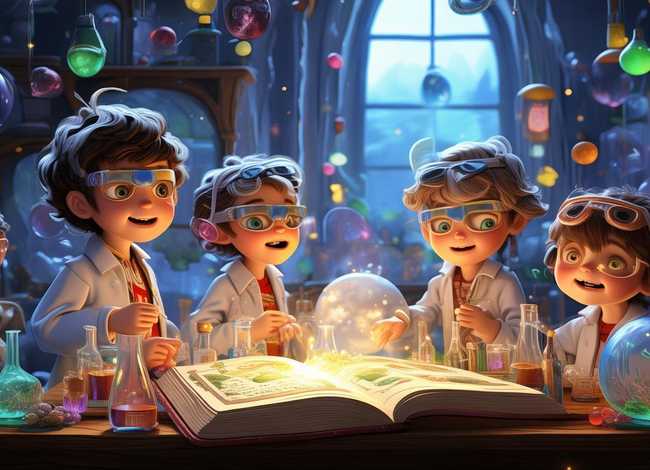 儿童科学魔法实验室文案 - 科学实验室的魔法日常