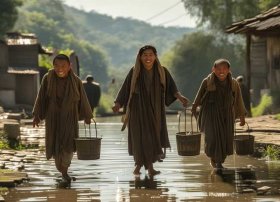 三个和尚挑水喝故事，三个和尚挑水喝故事视频