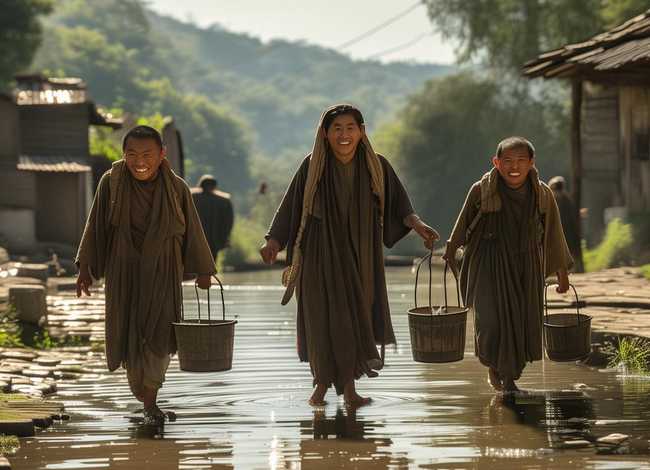 三个和尚挑水喝故事,三个和尚挑水喝故事视频 三个和尚挑水喝故事,三个和尚挑水喝故事视频