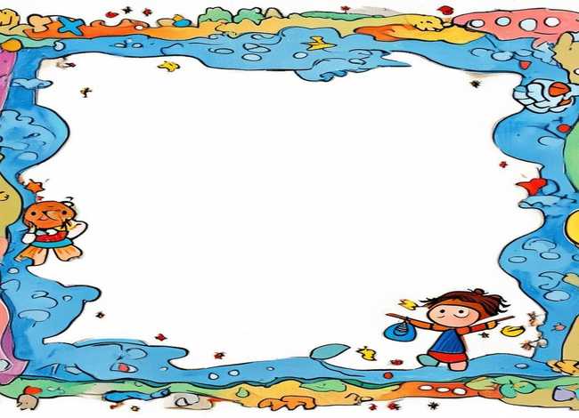儿童故事简笔画框；儿童成长故事简笔画边框
