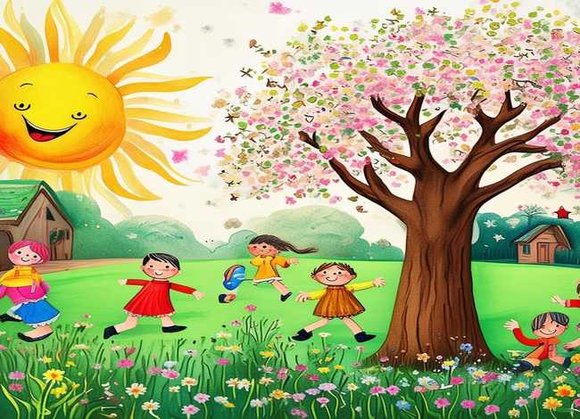 儿童自制绘本春的故事图片 自制春天绘本故事图片