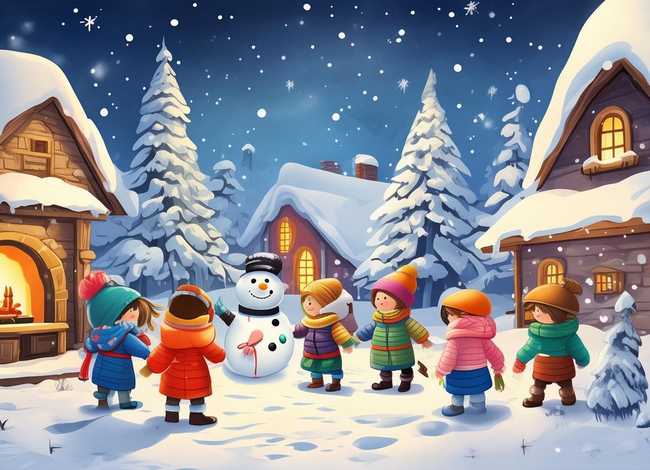 下雪天小故事 - 下雪天故事绘本小班