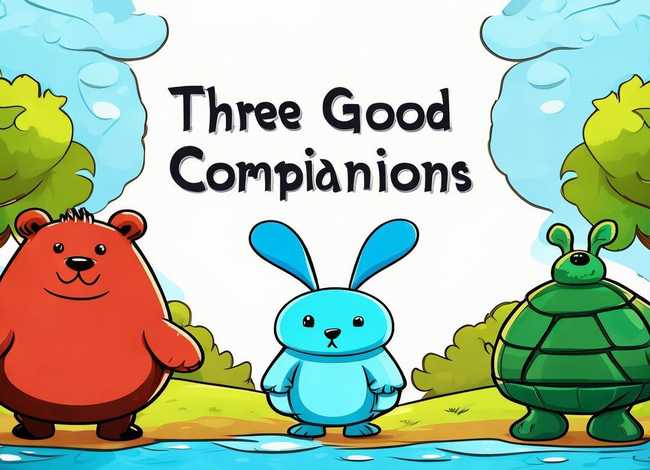 儿童故事三个好伙伴 三个好伙伴简笔画