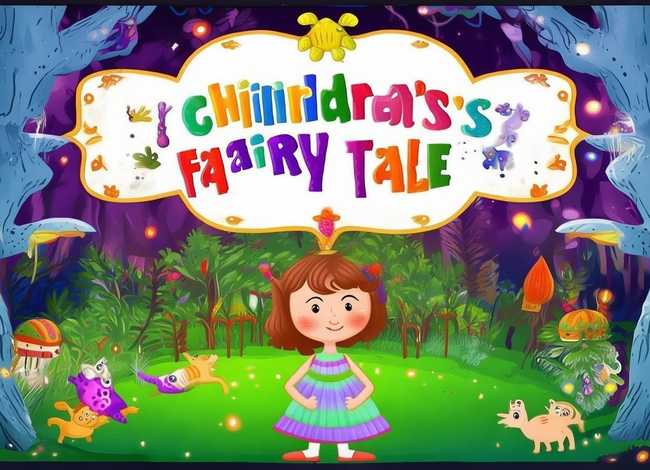 儿童童话故事绘画作品带文字，儿童童话图画