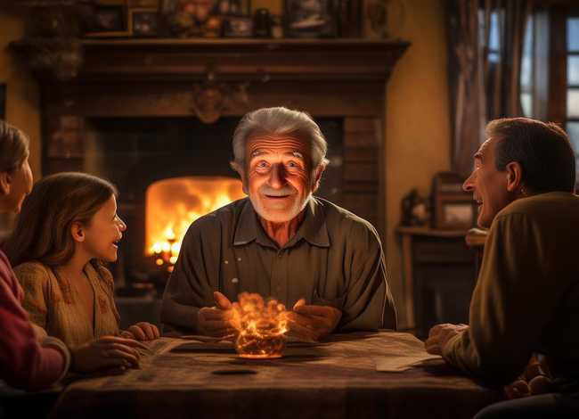 长辈讲故事（听长辈讲故事演讲稿）