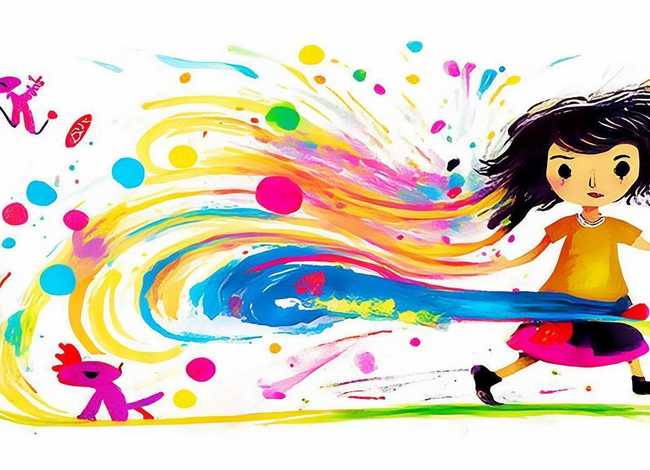 神笔马良儿童画图片，神笔马良的简易儿童画图片