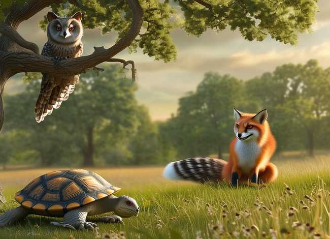 英语寓言故事绘画 英语寓言故事绘画图片