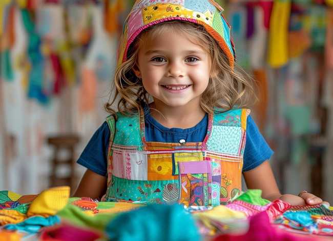 环保服装儿童做法女孩（环保衣服儿童服装女孩手工制作简单）