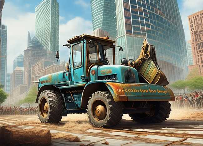 挖土机找工作的故事；挖土机找工作的故事视频