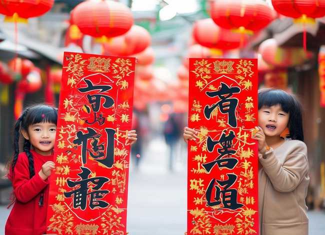 儿童对联大全春节；儿童春节对联大全7字