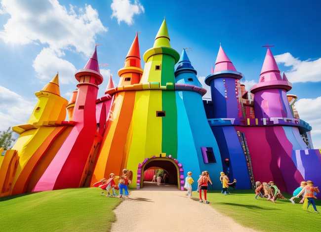 儿童故事彩虹城堡（彩虹城堡图片儿童画）