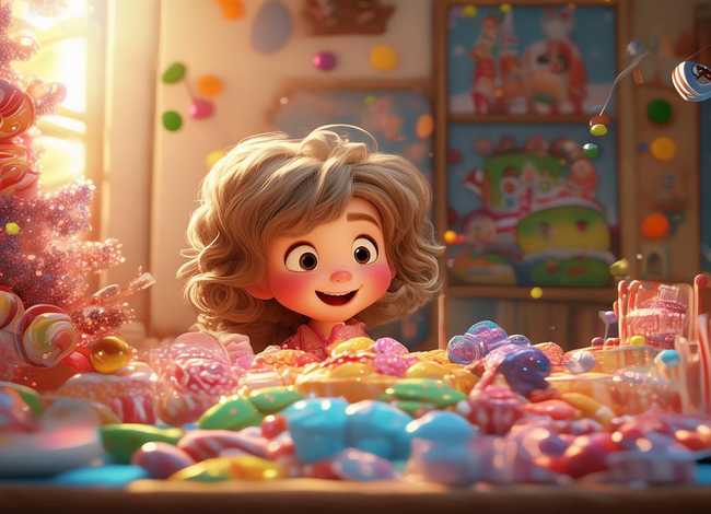 吃糖的儿童故事，吃糖的小孩故事