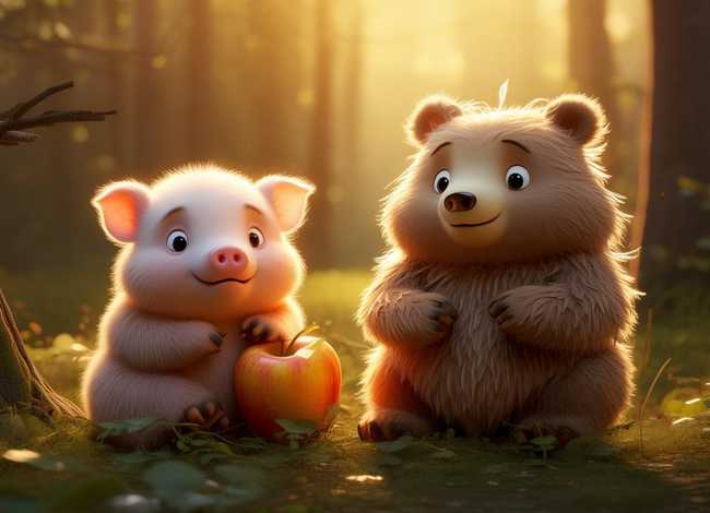 小猪和小熊的故事；小猪和小熊的故事简短