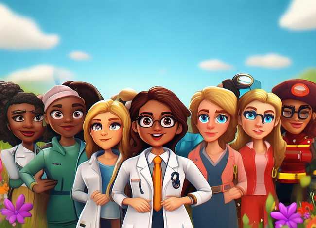 巾帼英雄儿童画；巾帼英雄儿童画图片大全