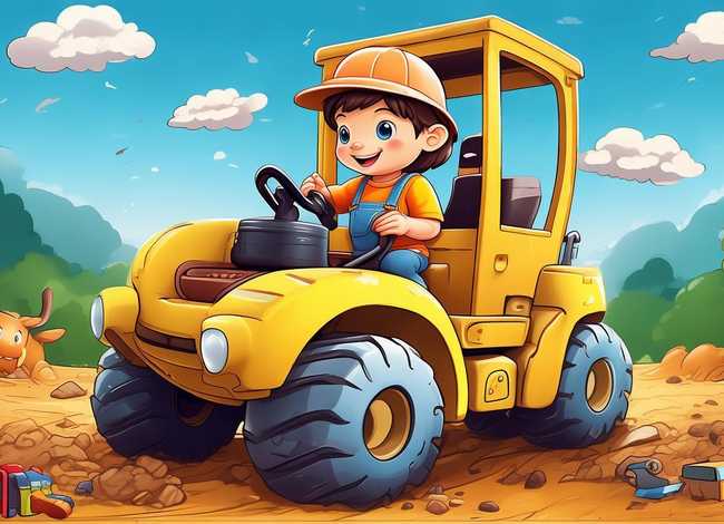 儿童挖土机故事绘本（挖土机的绘本故事）
