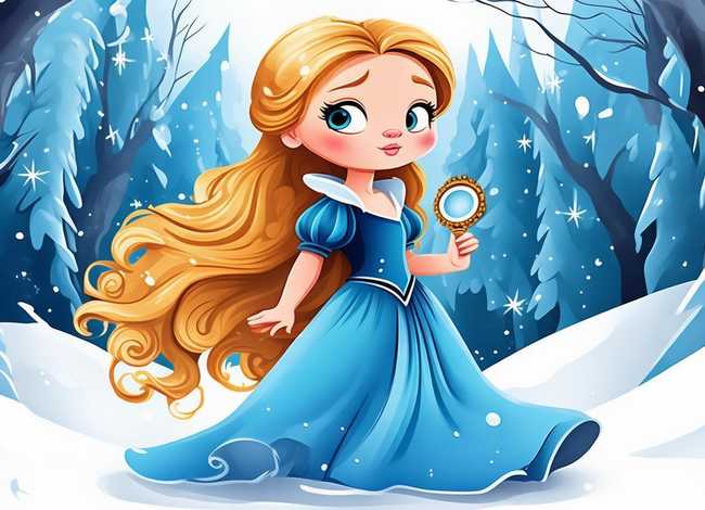 白雪公主儿童画，白雪公主 儿童画