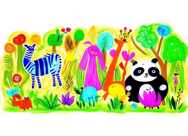 儿童动物绘画绘本、儿童动物绘画绘本图片