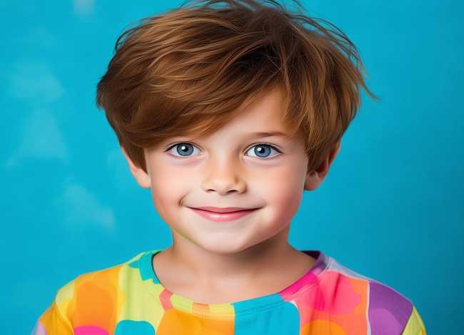 儿童栗子头发型男孩，男孩发型 儿童 短发栗子头