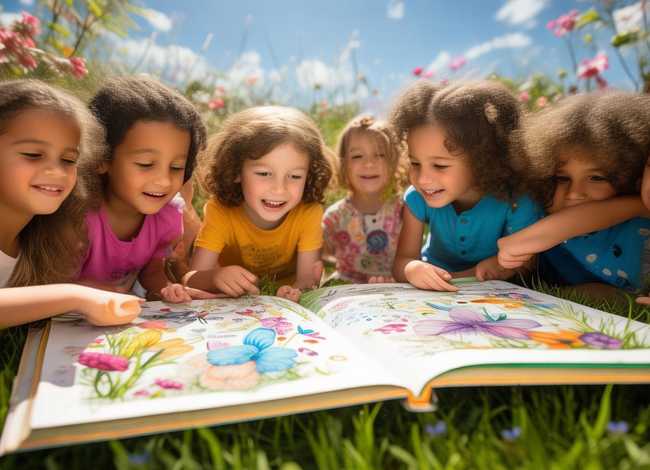 儿童故事春天是一本彩色的书 儿歌春天是一本彩色的书