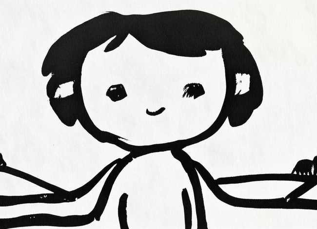 儿童水墨画简单人物（儿童水墨画简单人物怎么画）