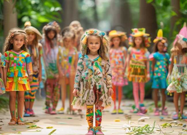 环保创意服装秀儿童，创意环保服装儿童服装