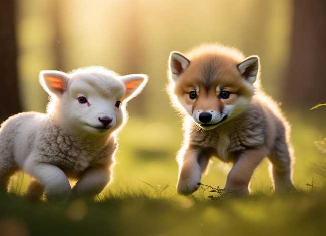 狼和羊幼儿故事 - 幼儿故事狼和小羊的故事