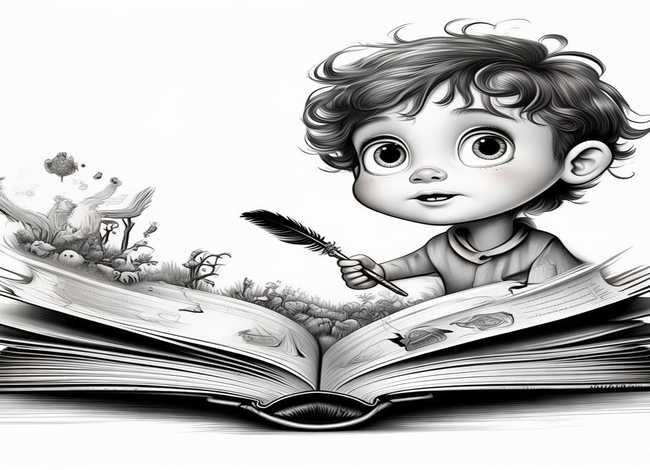 故事画 简笔画、故事画简笔画 四张