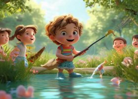 《钓鱼故事》儿童；钓鱼幼儿故事