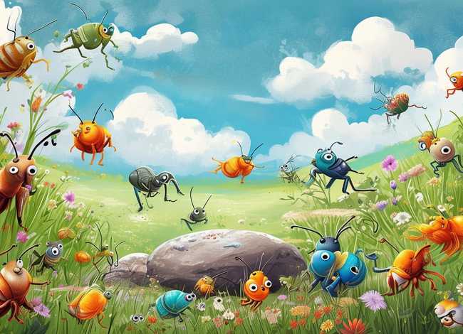 昆虫的故事儿童画 - 昆虫的故事幼儿 昆虫的故事儿童画 - 昆虫的故事幼儿