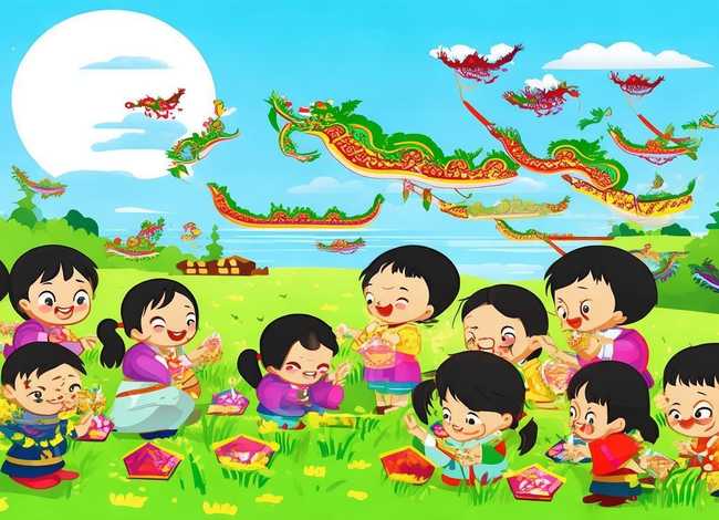 端午节儿童故事绘画、端午节幼儿故事绘本