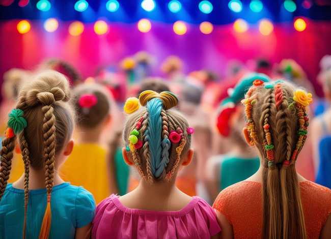 儿童舞台头发造型；儿童舞台头发造型设计