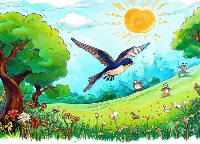 燕子的绘本故事，燕子的绘本故事图片