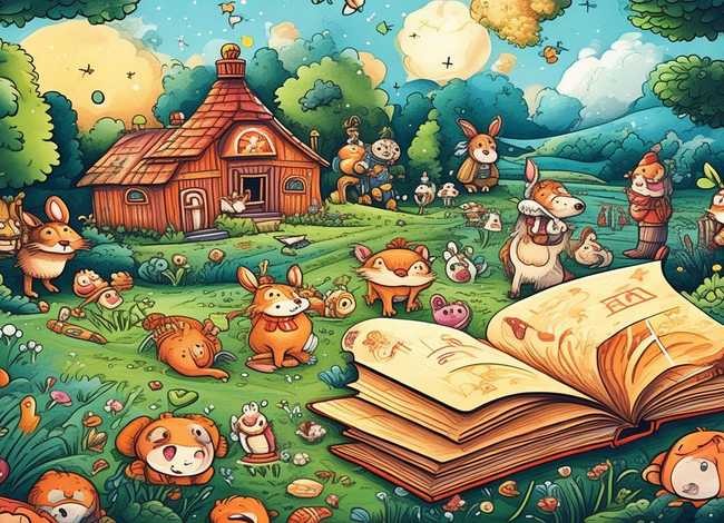 儿童故事画图片手绘 - 儿童故事手绘画图片大全