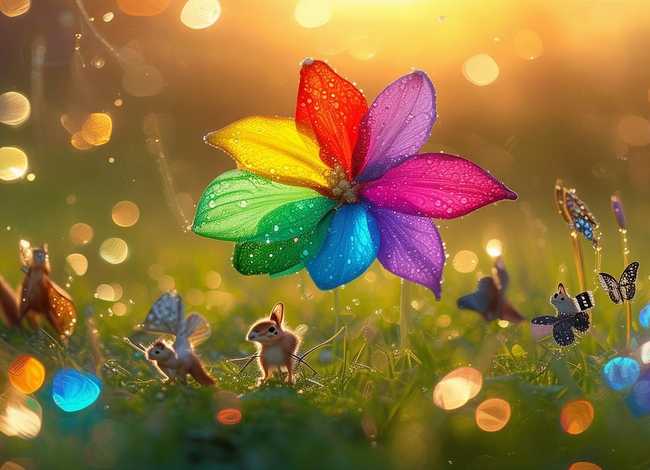 七色花简单故事 七色花简单的故事