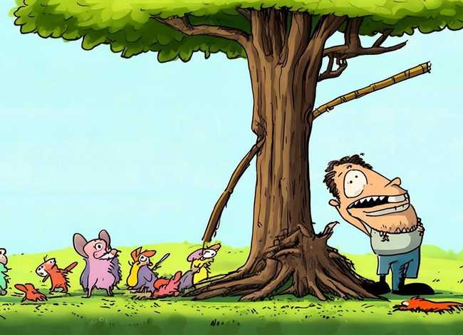 儿童寓言故事守株待兔连环画；守株待兔寓言故事图片 连环画