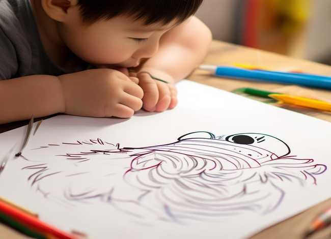 豹简笔画儿童0-3岁 - 豹的儿童简笔画