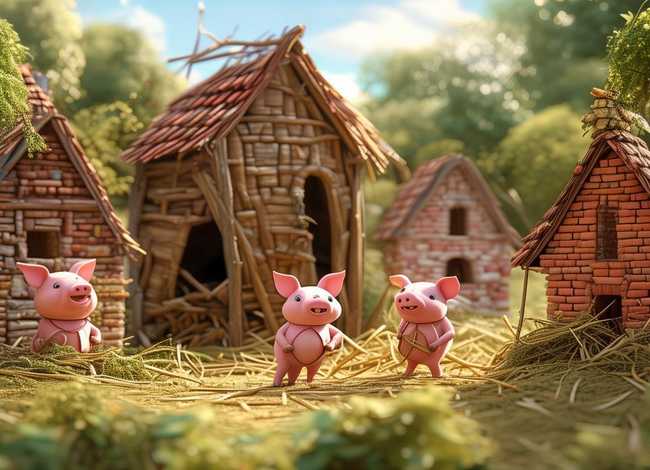 儿童故事音频大全三只小猪；少儿故事大全三只小猪
