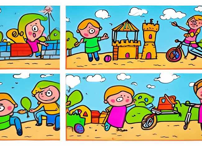 儿童连环画6张简单手绘（儿童连环画6张简单手绘图片）