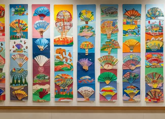 扇子儿童画图片、扇子儿童画图片大全