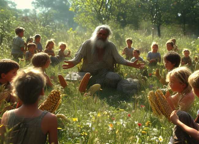 玉米故事陈述、玉米讲故事