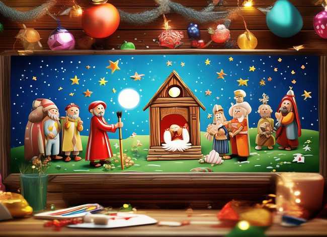 儿童创意画圣诞主题圣诞节的来历；圣诞节为主题的儿童画